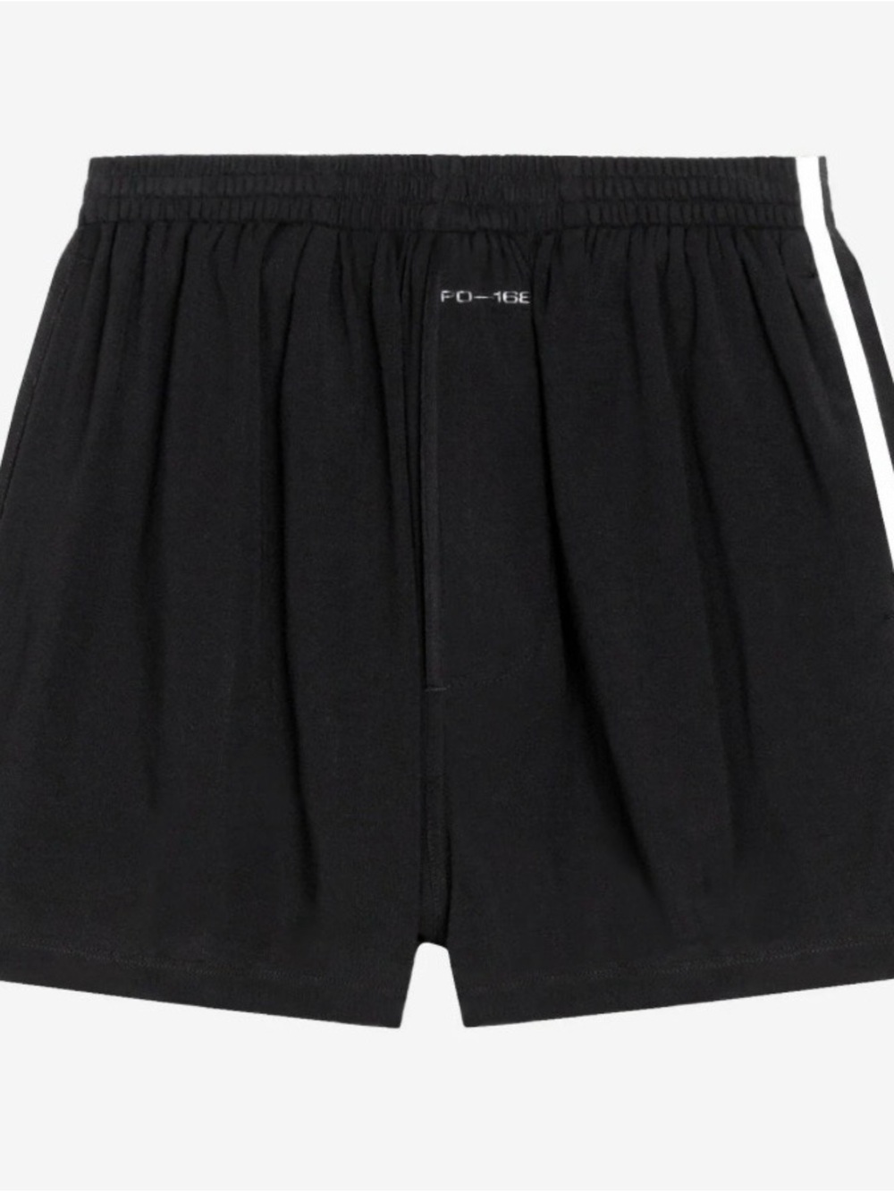 Men's Black Athletic Shorts with Side Stripe